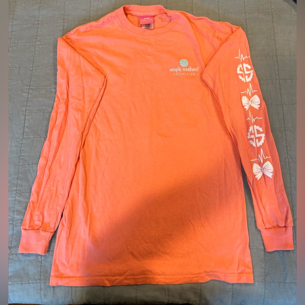 Simply Southern scrub- life long sleeve shirt